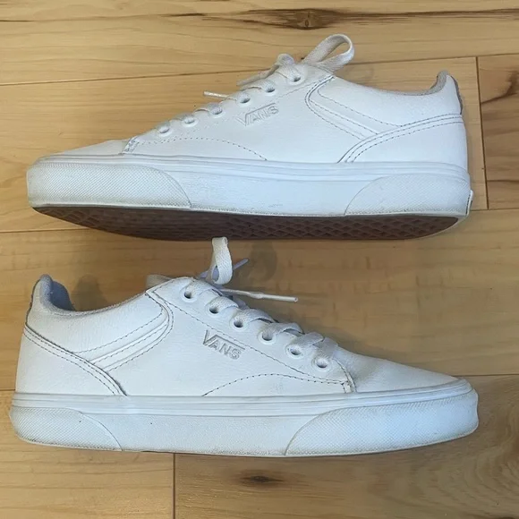 Vans Classic White Lace-Up Sneakers - Picture 2 of 5